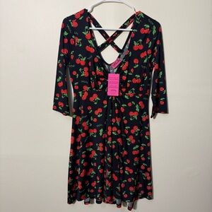 NWT Demi Loon Cherry Print Dress, Size L/XL